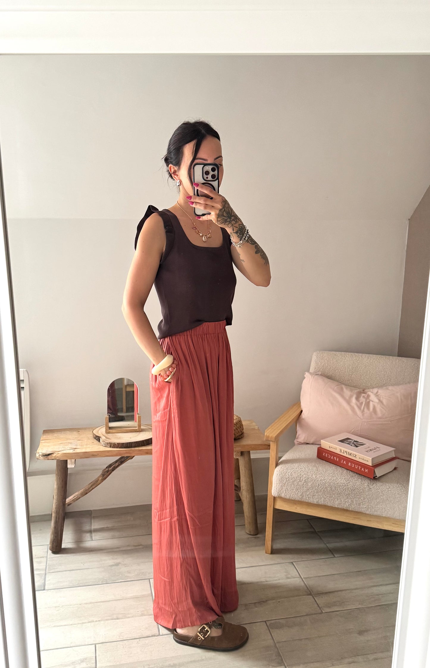 Pantalon Palazzo Terracotta 🧡