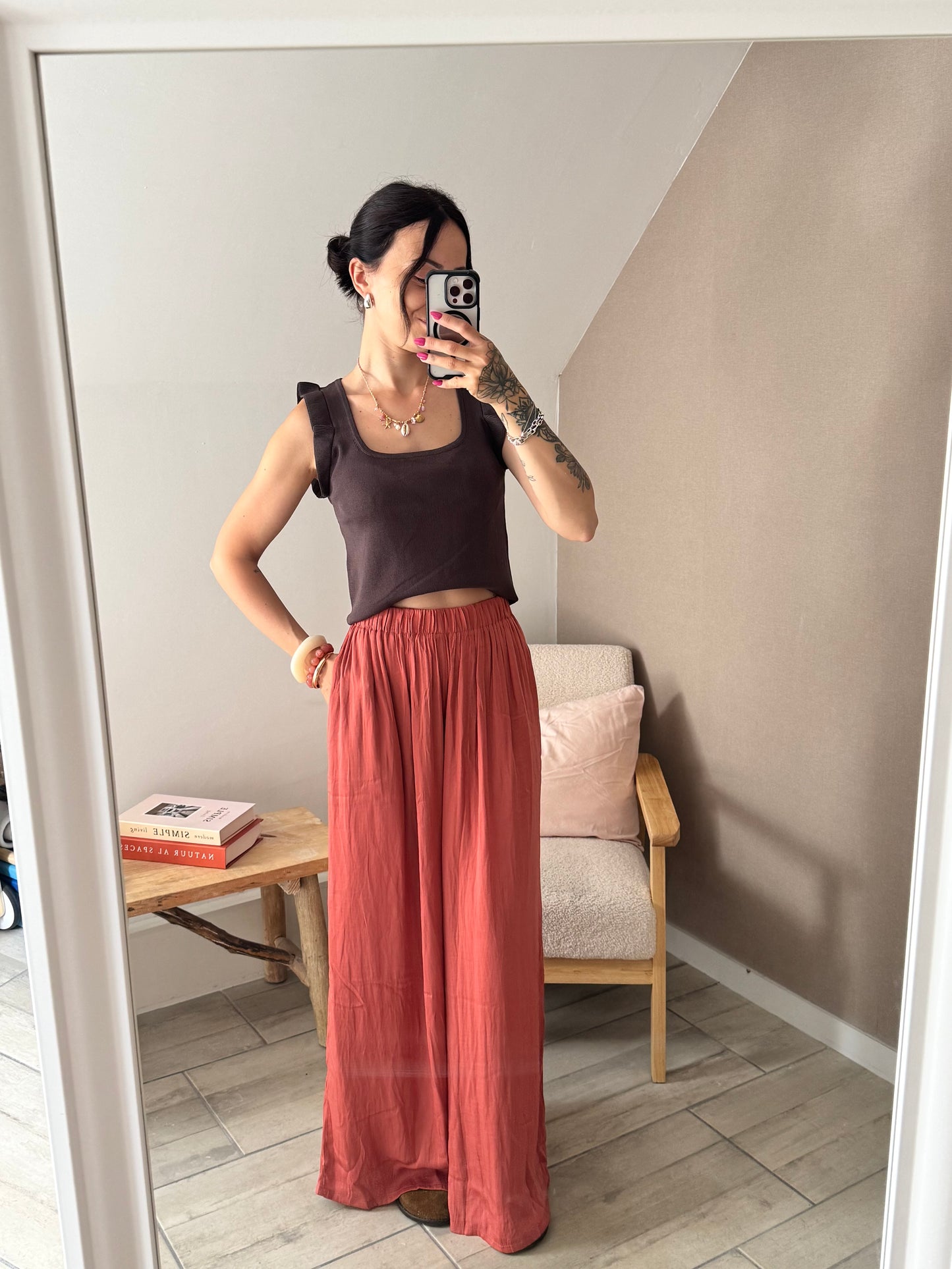 Pantalon Palazzo Terracotta 🧡
