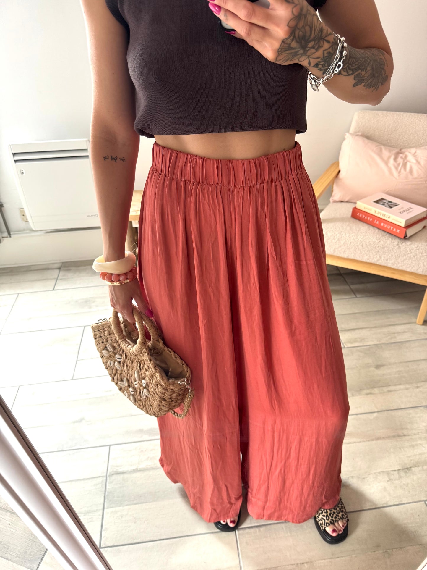Pantalon Palazzo Terracotta 🧡