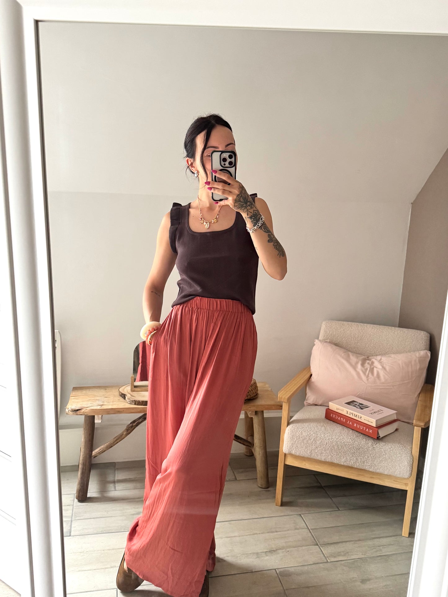 Pantalon Palazzo Terracotta 🧡